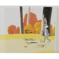 Chuck Jones, Mel Blanc, Friz Freleng, and Virgil Ross