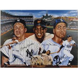 Mickey Mantle, Willie Mays, and Duke Snider