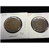 Image 1 : 1854 & 55 US LARGE CENTS