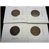 Image 1 : 1860, 75, 79 & 01 INDIAN HEAD CENTS