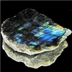 241.60ct Labradorite Polished Slab Peacock Colors (GEM-30339)