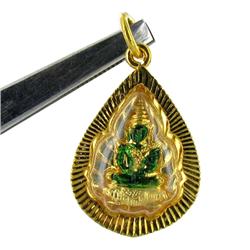 22k Gold Vermeil Buddha Thai Buddha Amulet (JEW-1992)
