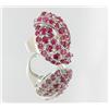 Image 2 : 58ct Genuine Top Rich Red Ruby Sterling Ring  (JEW-2279)