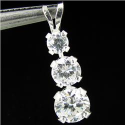 3.63ctw CZ Sterling Pendant (JEW-2690)