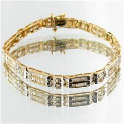 31ctw Diamond14k Gold Tennis Bracelet (JEW-2556)