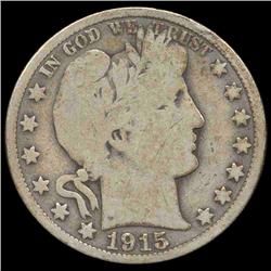 1915D Barber Half Better Grade (COI-8012)