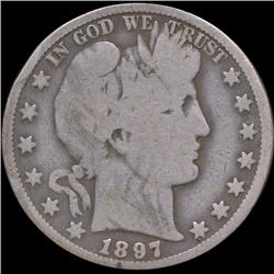 1897O Barber 50c RARE (COI-8771)