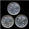Image 1 : 1935P/D/S Mercury Dimes Better Grade Set of 3 (COI-8483)