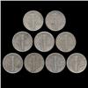 Image 2 : 1934P Mercury Dimes AU/XF Lot of 9 (COI-8460)