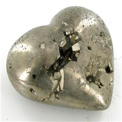 1270ct Handcarved Pyrite Heart (MIN-000134)