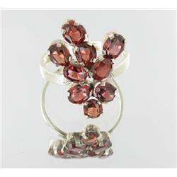 20ctw Natural Red Spinel Sterling Ring (JEW-2291)