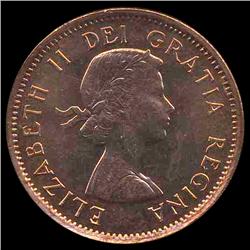 1959 Canada 1c GEM BU MS66+ Red (COI-7995)