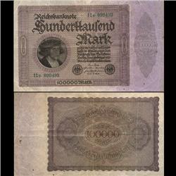 1923 Germany 100k Mark Crisp Circulated Note (CUR-05850)