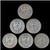 Image 2 : 1936A/D/E/F/G/J Nazi Germany 5 Mark Hi Grade 6 Pcs (COI-8203)