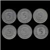 Image 2 : 1970s Germany 5 Mark Hi Grade 6 Pcs (COI-8217)