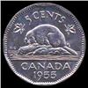 Image 2 : 1955 Canada 5c Hi Grade GEM Unc (COI-7927)