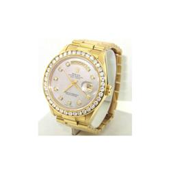 Rolex 18K Yellow Gold Diamond President Watch
