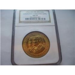RARE 1904 $1 Louisiana Purchase Expo Souvenir Coin, AU-55 NGC