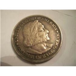 1893 Columbia Expo 90% Silver Half Dollar