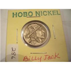 1936  Buffalo Hobo Nickel- Billy Jack - Signed J Allen