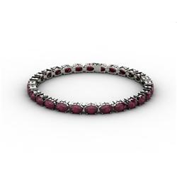 Genuine 13.80 ctw Ruby Bracelet 10kt White or Yellow Gold 9.9g