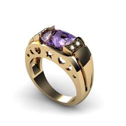 Genuine 3.25 ctw Tanzanite & Diamond Ring White or Yellow Gold 10kt 5.3g