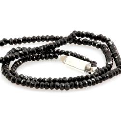Natural Black Spinal Necklace 49.12ctw with brass clasp