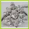 Image 1 : Genuine 1.14 ctw Diamond Ring 14K White Gold