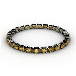 Genuine 10.35 ctw Citrine Bracelet 10kt White or Yellow Gold 7g
