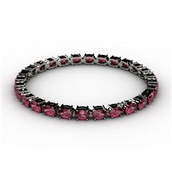 Genuine 12.65 ctw Garnet Bracelet 10kt White or Yellow Gold 6.8g