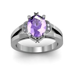 Genuine 1.46 ctw Tanzanite & Diamond Ring White or Yellow Gold 14kt 5.30g