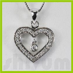Genuine 0.19ctw Diamond Necklace 14K Gold 1.64g