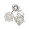 Image 2 : Genuine Diamond Stud Earring 3.00 ctw & Diamond Earring 14KTGold