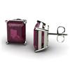 Image 1 : Genuine 5.50 ctw Ruby Earring 14ktWhite or Yellow Gold 3.5g