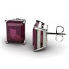 Image 1 : Genuine 3.20 ctw Ruby Earring 14ktWhite or Yellow Gold 3g