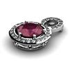 Image 2 : Genuine 2.6 Ctw Ruby Pendant 14Kt White Or Yellow  Gold