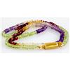 Image 1 : Natural Multi Precious Stones 42.26ctw with brass clasp