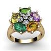 Image 1 : Genuine  2.73 ctw 14kt Multi-Color Precious Stone & Diamond Ring