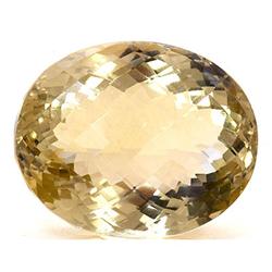 Natural Lemon Topaz Checkered Oval Cut 20x24mm estimated 1 pc per lot 39.21ctw
