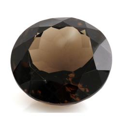 Natural Smokey Topaz Round Cut 26x26mm estimated 1 pc per lot 75.46ctw