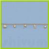 Image 2 : Genuine 7" 14ktItalian Gold-Yellow Hallow Rolo with Charms:3.5gr