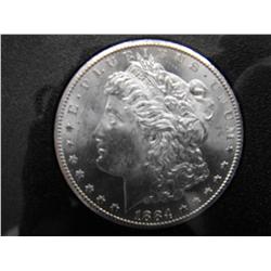 1884 CC CARSON CITY GSA SILVER DOLLAR STUNNING GRADE