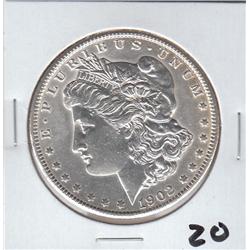 $1 SILVER MORGAN 1902 O DOLLAR