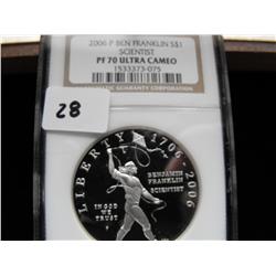 2006 BEN FRANKLIN PROOF 70!!! **SCIENTIST** NGC