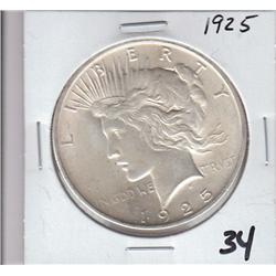 $1 SILVER PEACE DOLLAR (UNC)