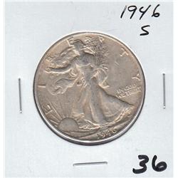 1946 S WALKING LIBERTY HALF DOLLAR