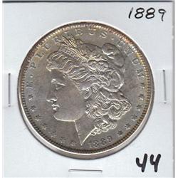 1889 BLUE TONING $1 SILVER MORGAN
