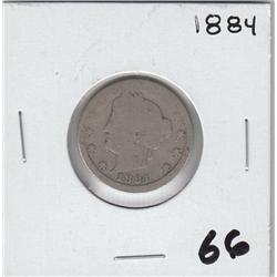1884 WITH CENTS V LIBERTY NICKEL 5 C