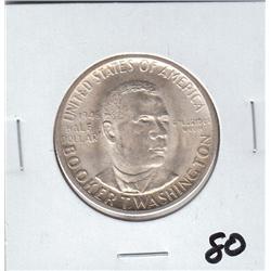 BOOKER T WASHINGTON SILVER COMMEMORATIVE HALF (UNC)