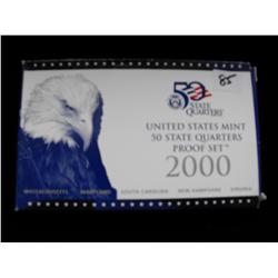US MINT QUARTER PROOF SET 2000